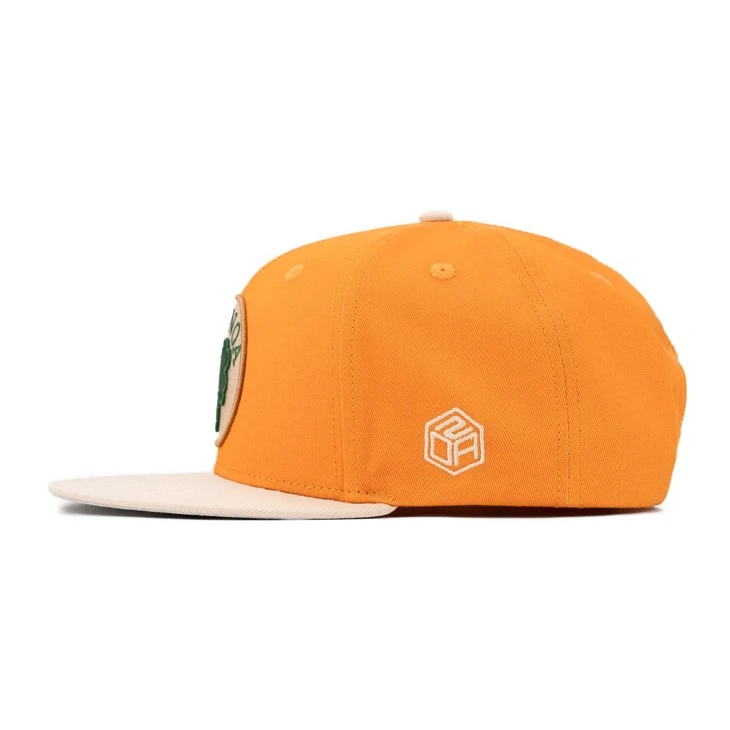 TCAP Customized 100% Cotton Fabric Embroidery Patch Unisex 6 Panel Snapback Cap