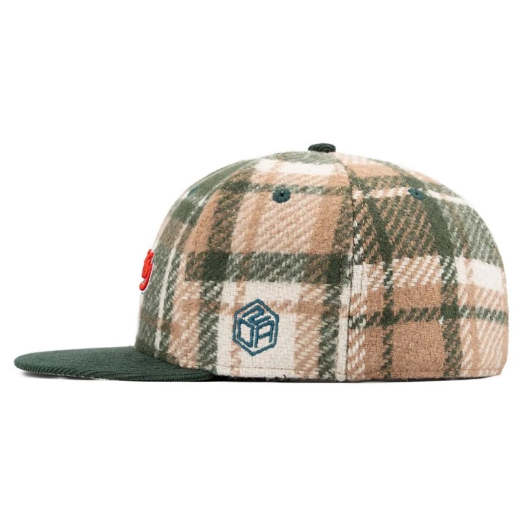 TCAP Customized Flat Round Brim 6 Panel Performance Sport Fitted Hat Cap