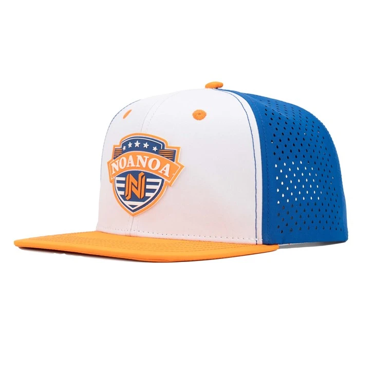 TCAP High Quality 100% Polyester Fabric Custom 3D Rubber Logo Snapback Cap Hats Waterproof Hat